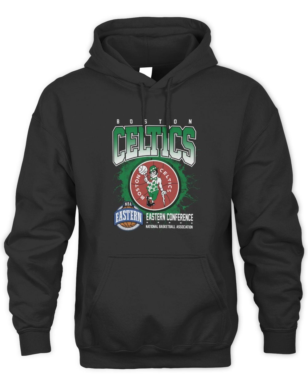 Boston Celtics 1968-1977 Hardwood Classics Black Hoodie Sweatshirt