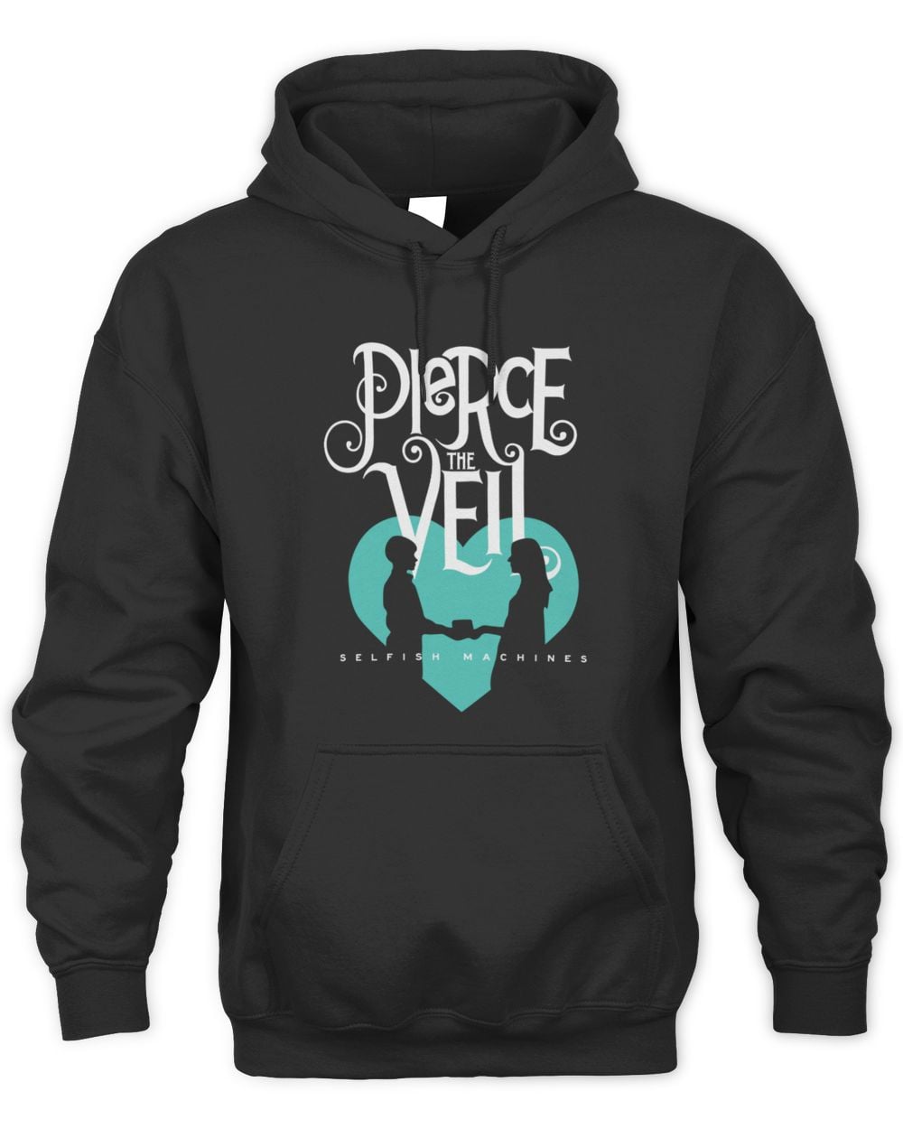 Pierce The Veil Selfish Machines Logo Heart Stack Hoodie Sweatshirt