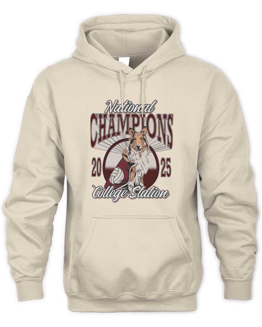 Barstool U TX National Champions Volleyball Hoodie Sweatshirt