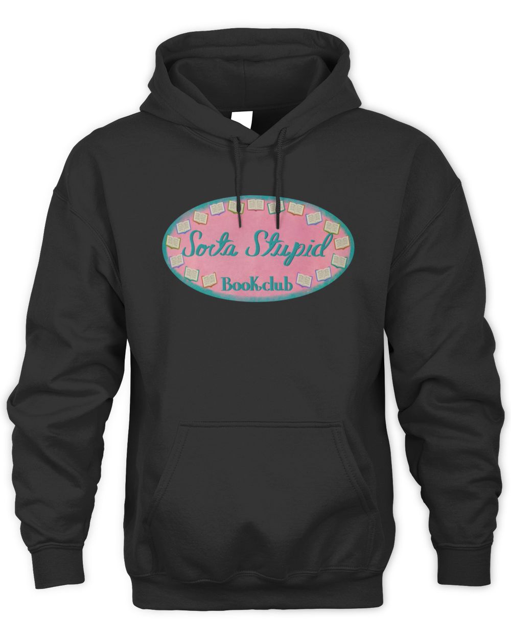 Black Sorta Vintage Sorta Crafty Book Club Hoodie