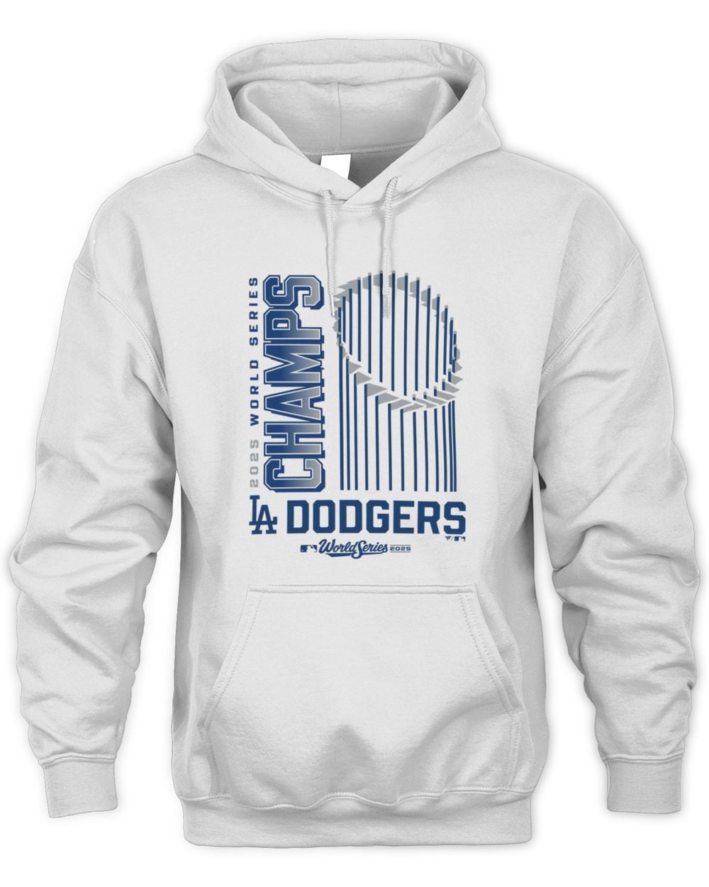 Men's White Los Angeles Dodgers 2025 World Series Champions Wild Pitch Hoodie Sweatshirt