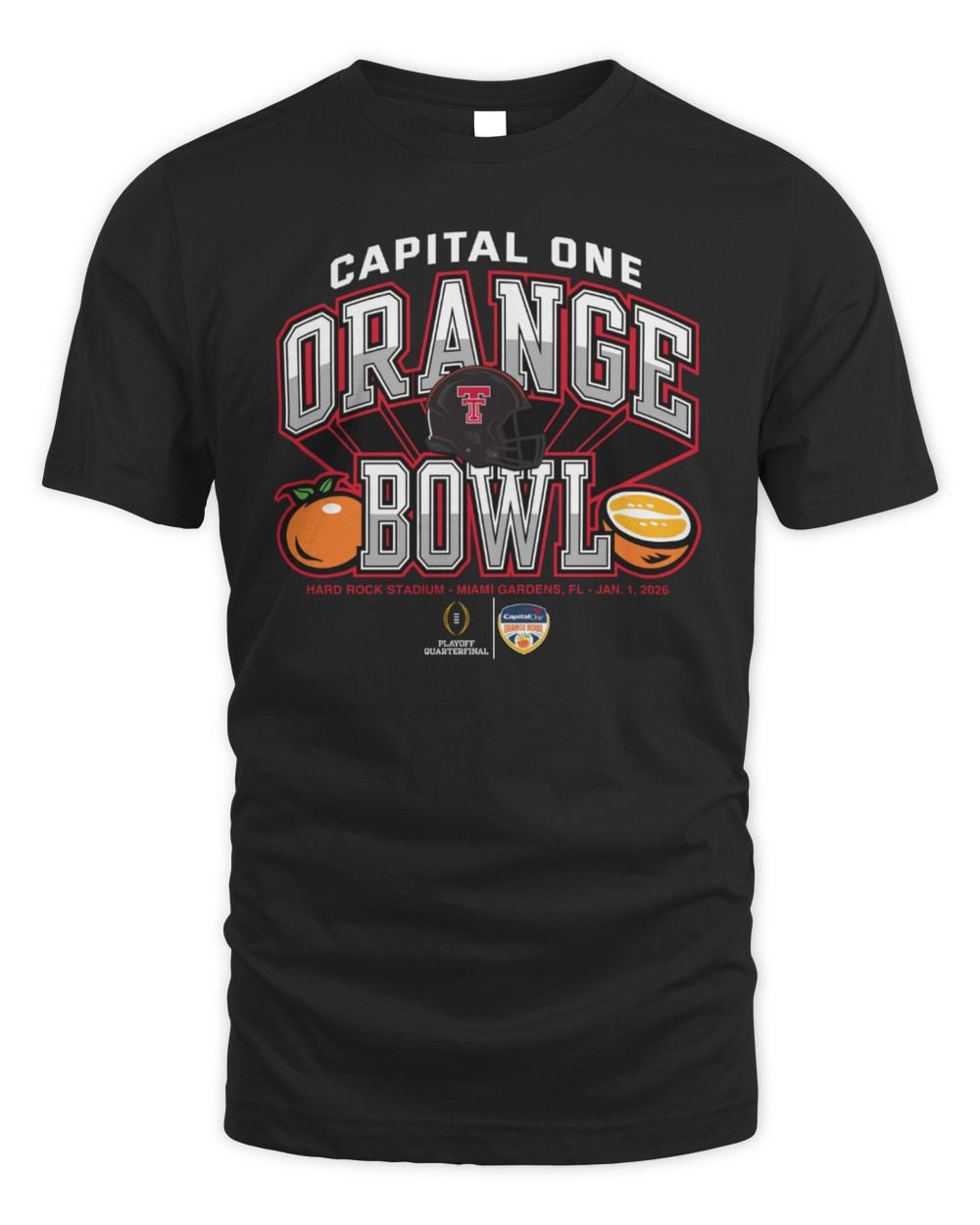 Texas Tech 2025 CFP Orange Bowl T-Shirt