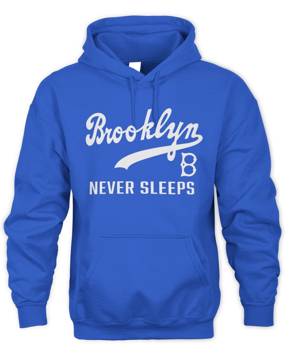 Men's Brooklyn Dodgers Brooklyn Never Sleeps Tri-Blend Hoodie Sweatshirt