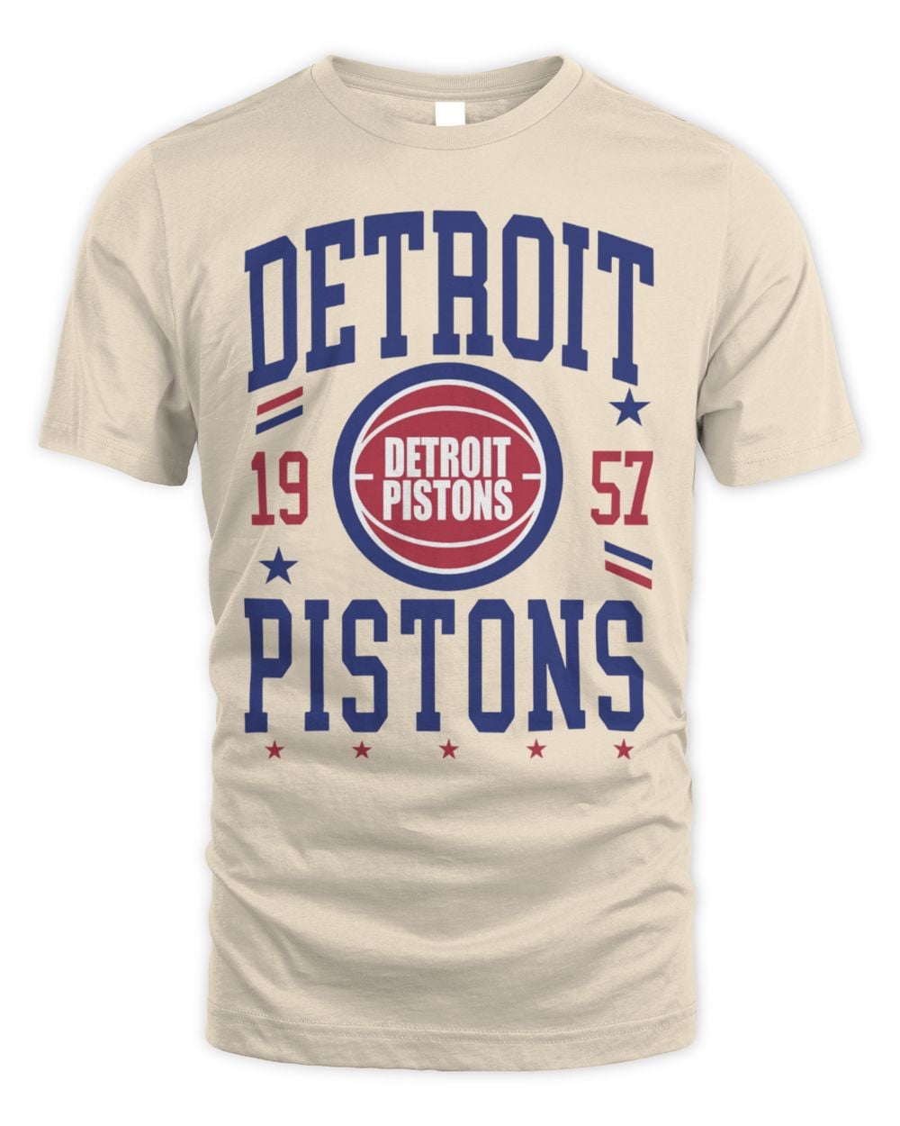 Detroit Pistons 1978-1995 Hardwood Classics Chrome White T-Shirt