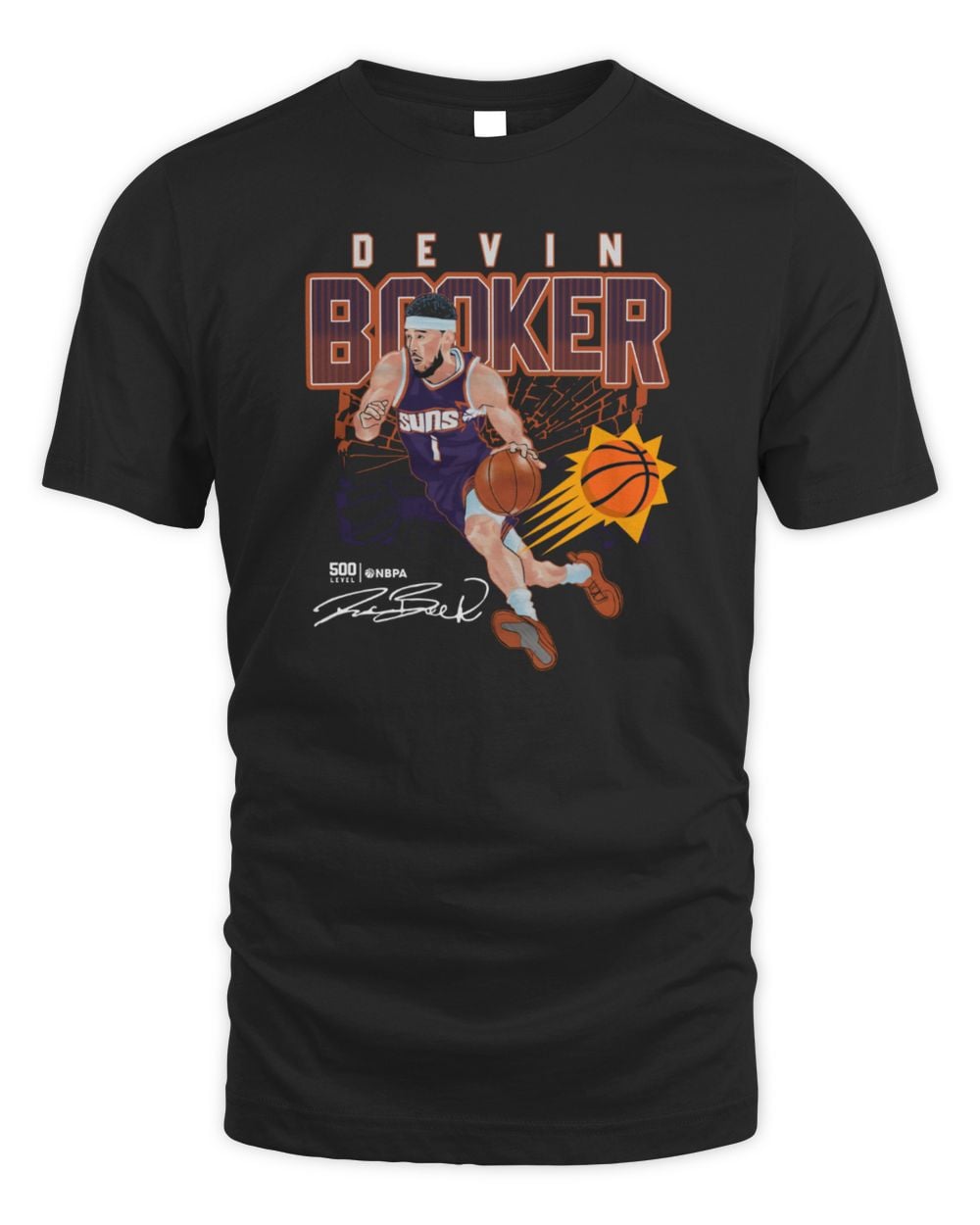 Devin Booker Phoenix Suns Shattered Official T Shirt