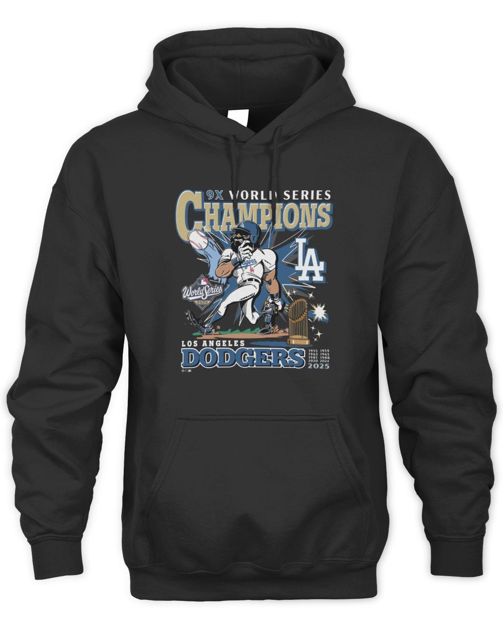 Los Angeles Dodgers 2025 World Series Champions '47 Hoodie Sweatshirt