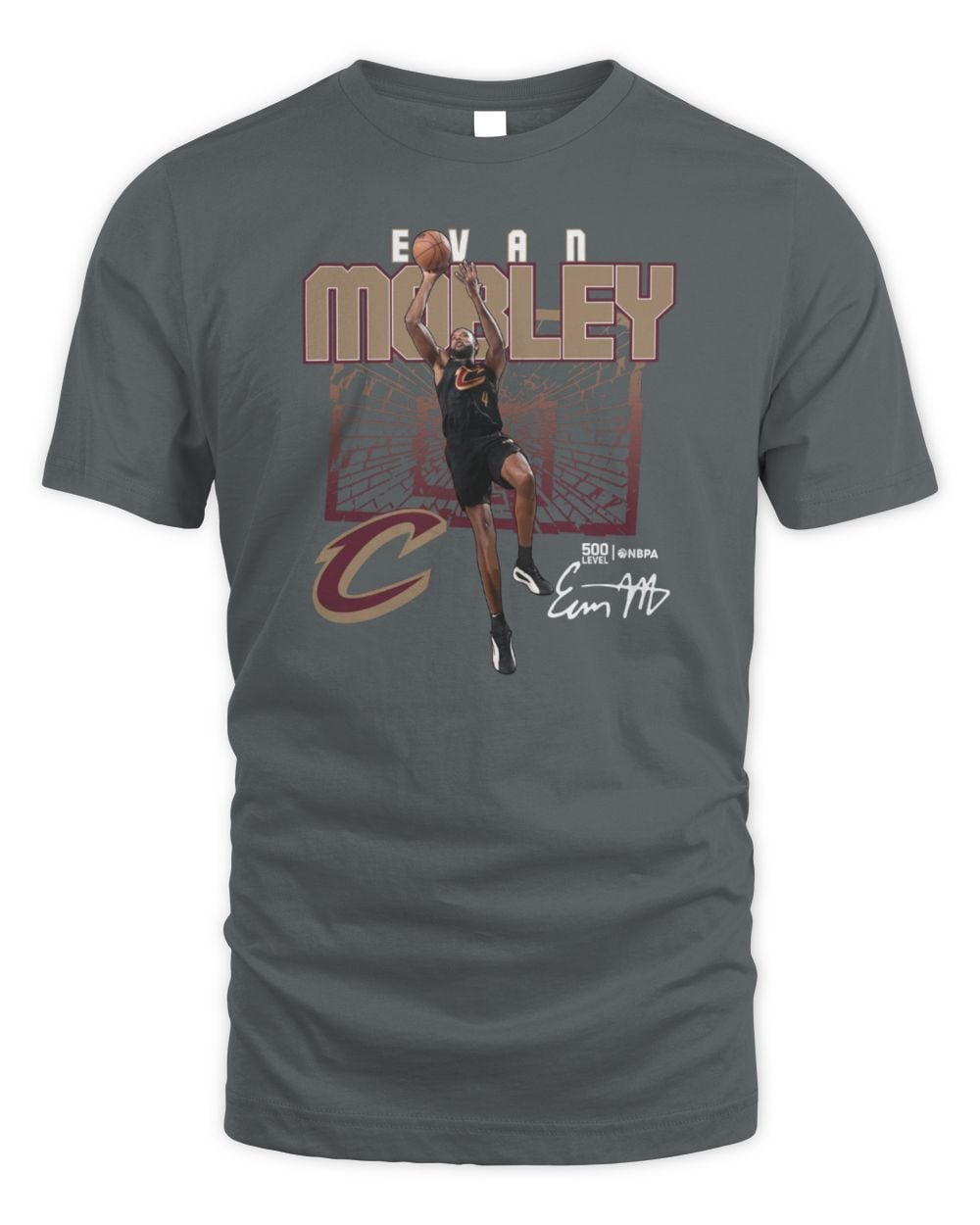 Evan Mobley Cleveland Cavaliers Shattered Tee Shirt