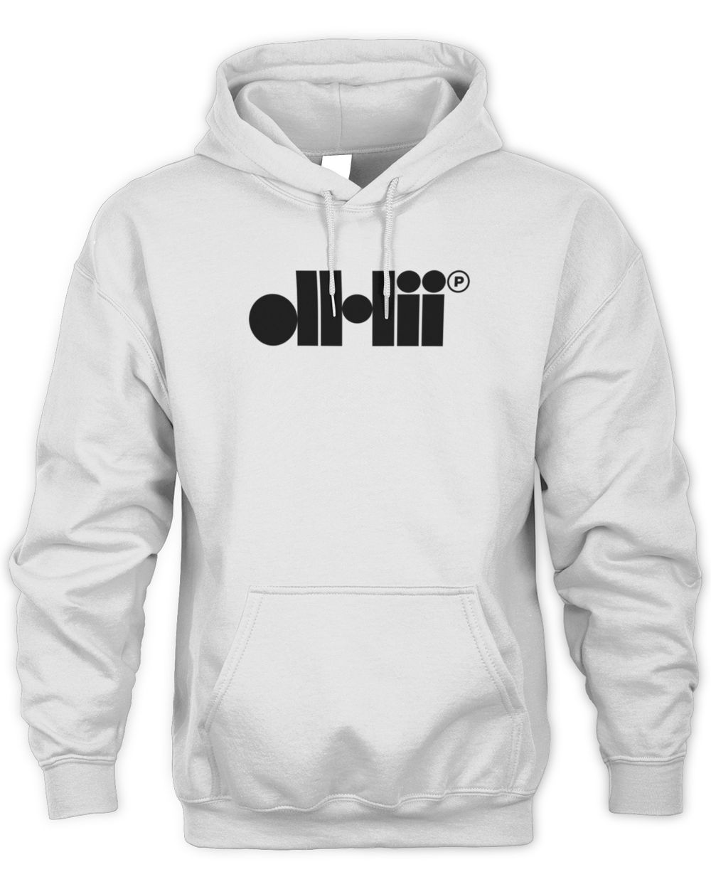 Dh2 White Logo Hoodie Sweatshirt
