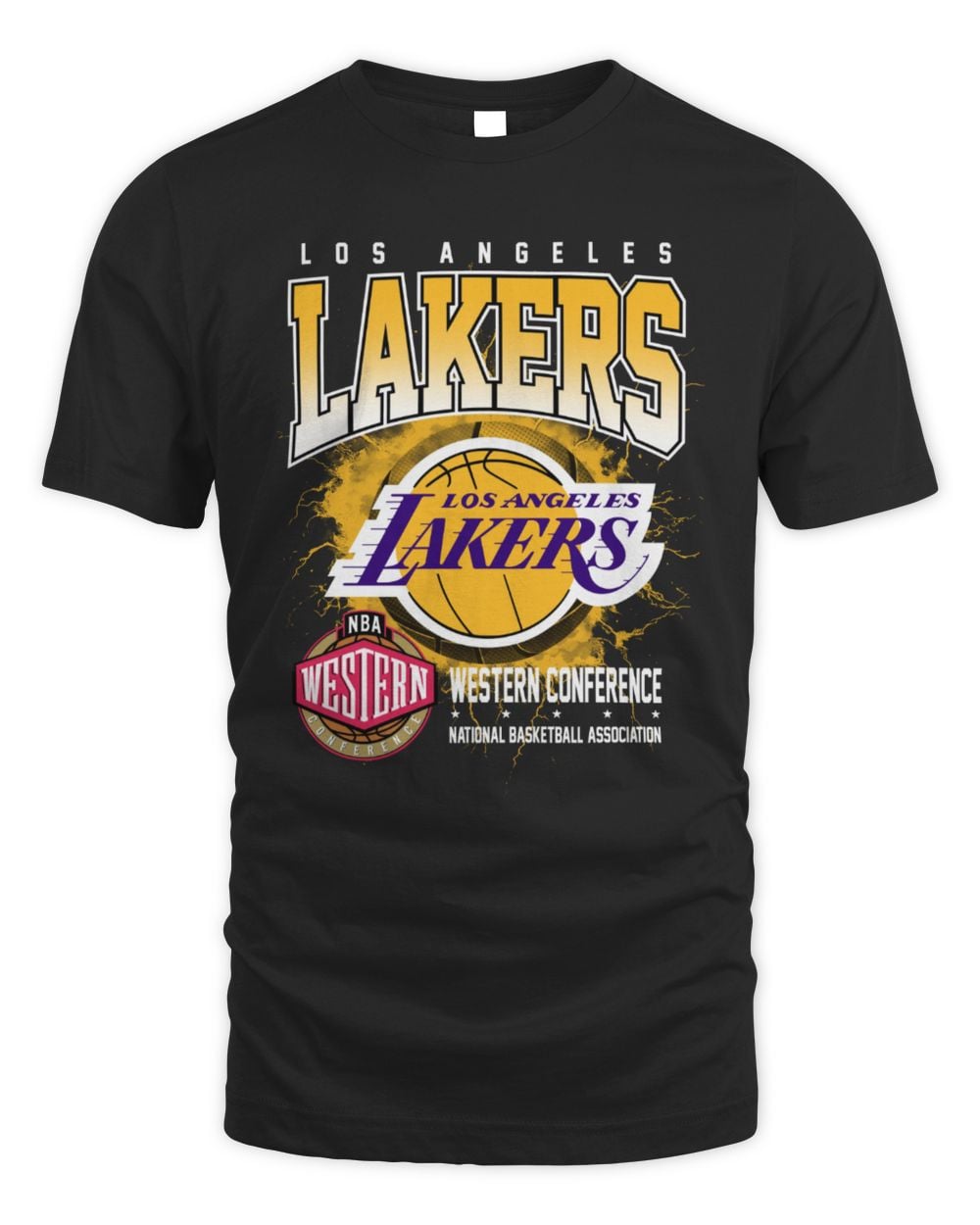 Los Angeles Lakers 1976-2000 Hardwood Classics Black T-Shirt