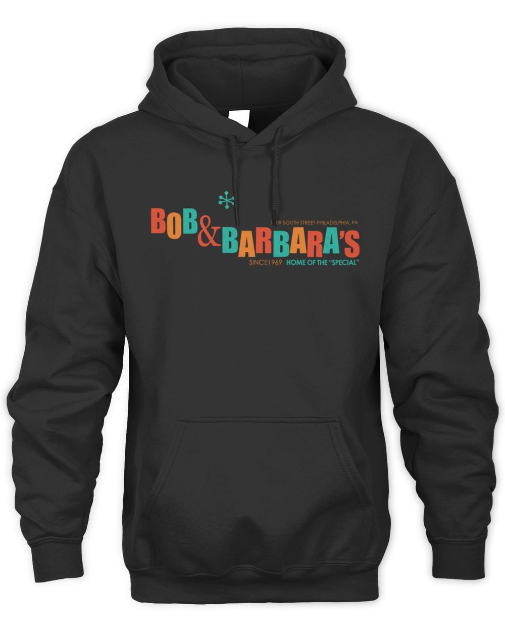 Bob & Barbara's Lounge Store Tri-Color Black Hoodie