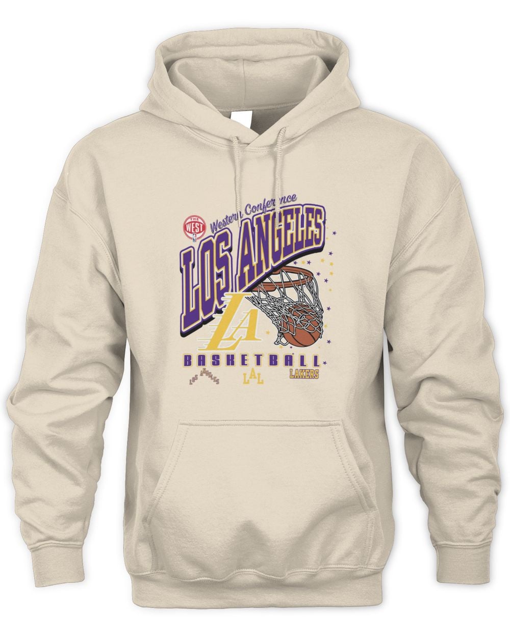 Los Angeles Lakers 2025 City Edition Stone Hoodie Sweatshirt