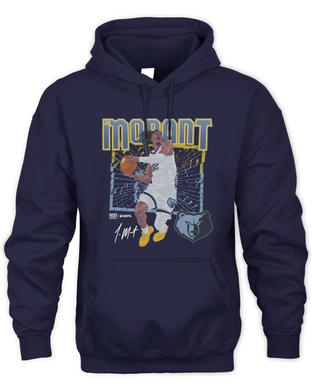 Ja Morant Memphis Grizzlies Shattered Hoodie Sweatshirt