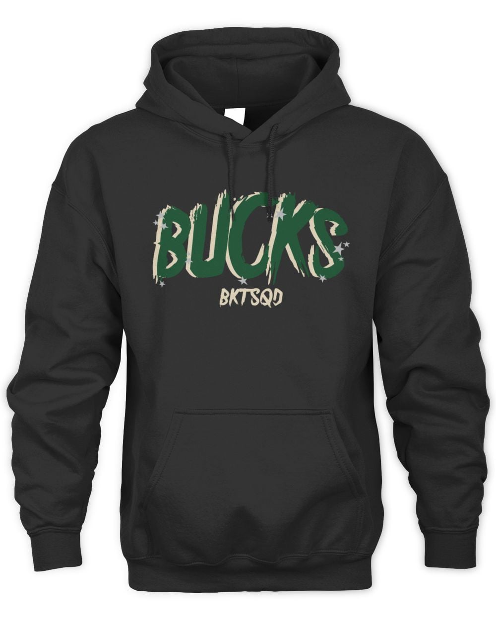 NBA X BKTSQD Milwaukee Bucks Black Hoodie