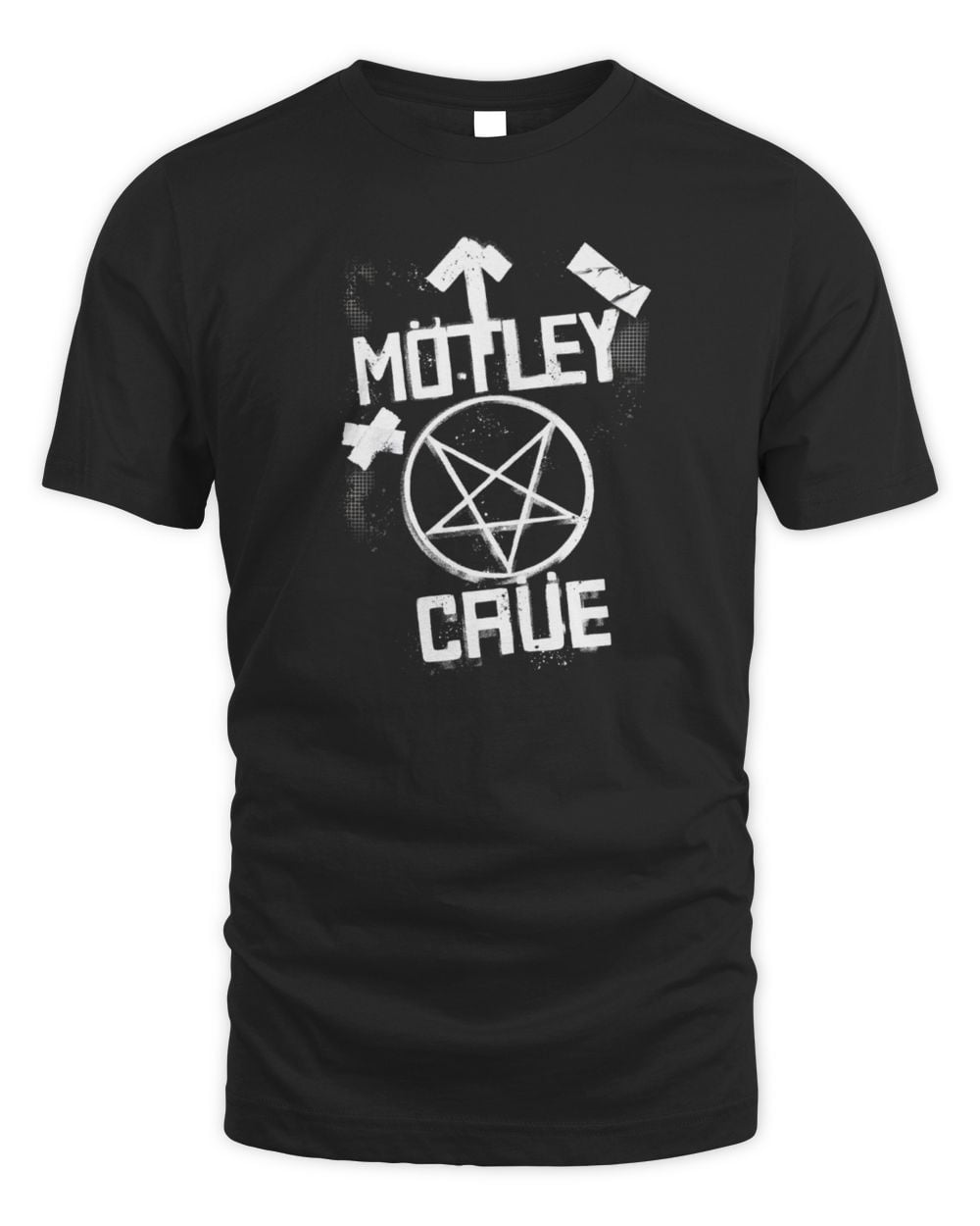 Motley Crue Black And White Logo T-Shirt