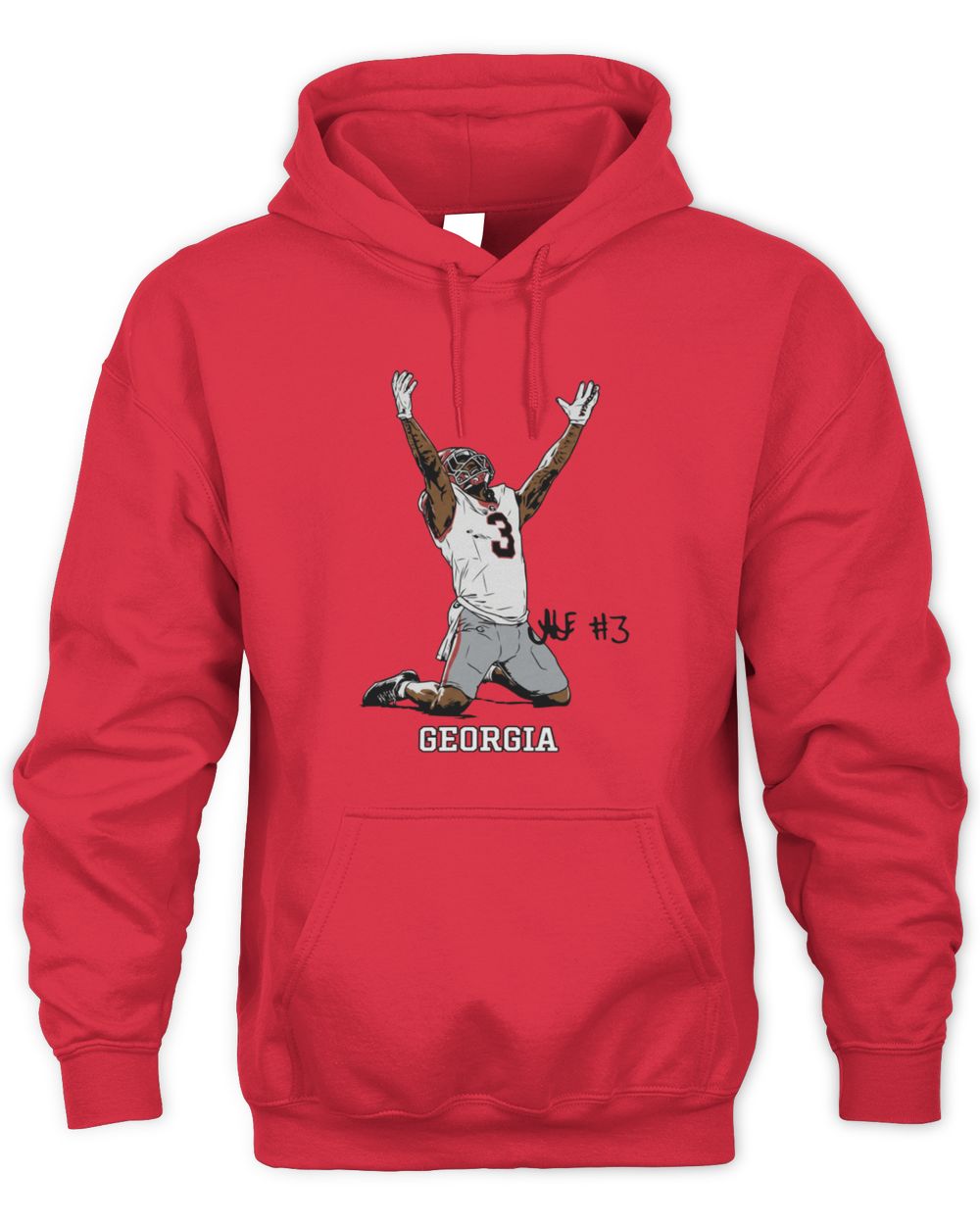 Georgia Football Nate Frazier End Zone Celebration Hoodie Sweatshirt