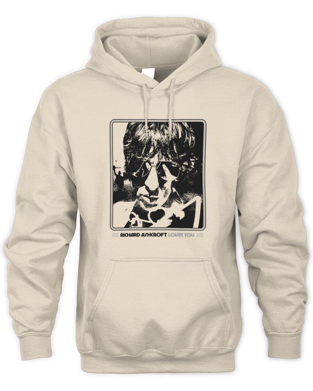 Richard Ashcroft Lovin’ You Beige Hoodie Sweatshirt