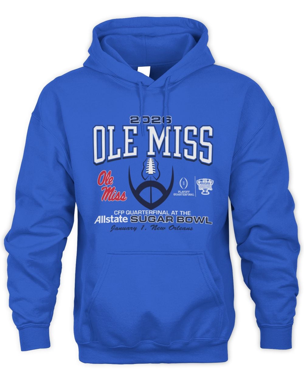 Ole Miss Rebels Football 2025 Sugar Bowl Bound Hoodie Sweatshirt
