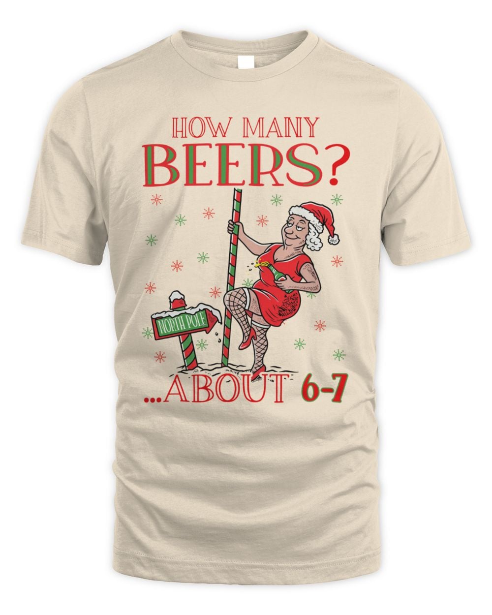 Barstool Sports 6-7 Mrs Clause Ugly T-Shirt