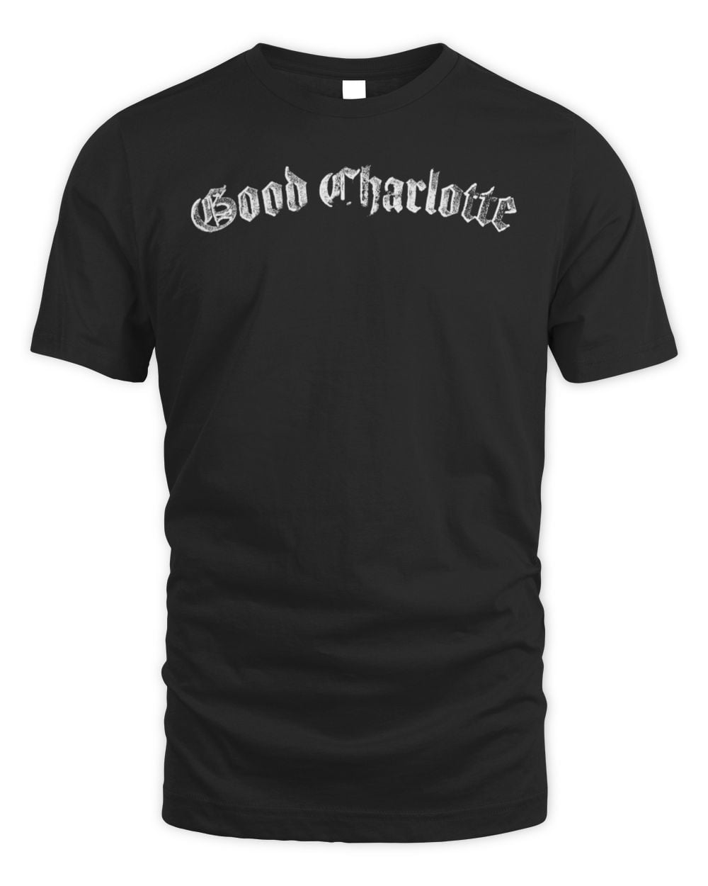 Black Good Charlotte Merch Good Charlotte Text T-Shirt