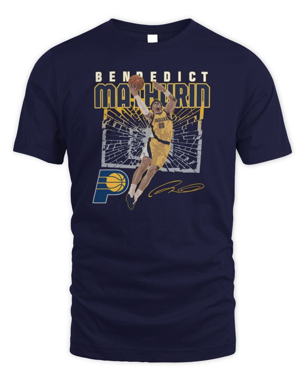 Bennedict Mathurin Indiana Pacers Shattered Official T Shirt