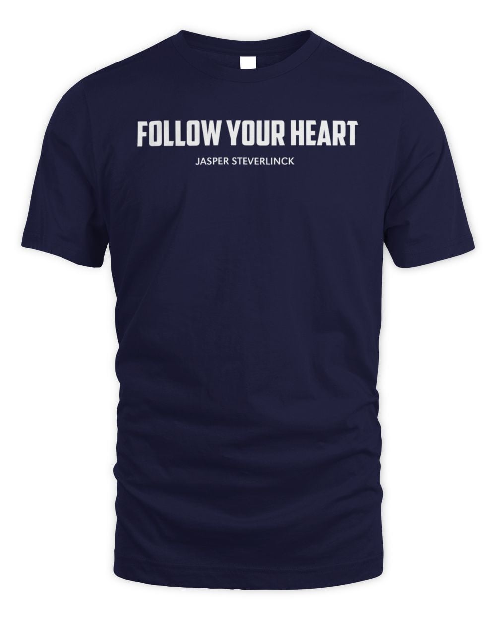 Jasper Steverlinck Follow Your Heart T-Shirt Navy