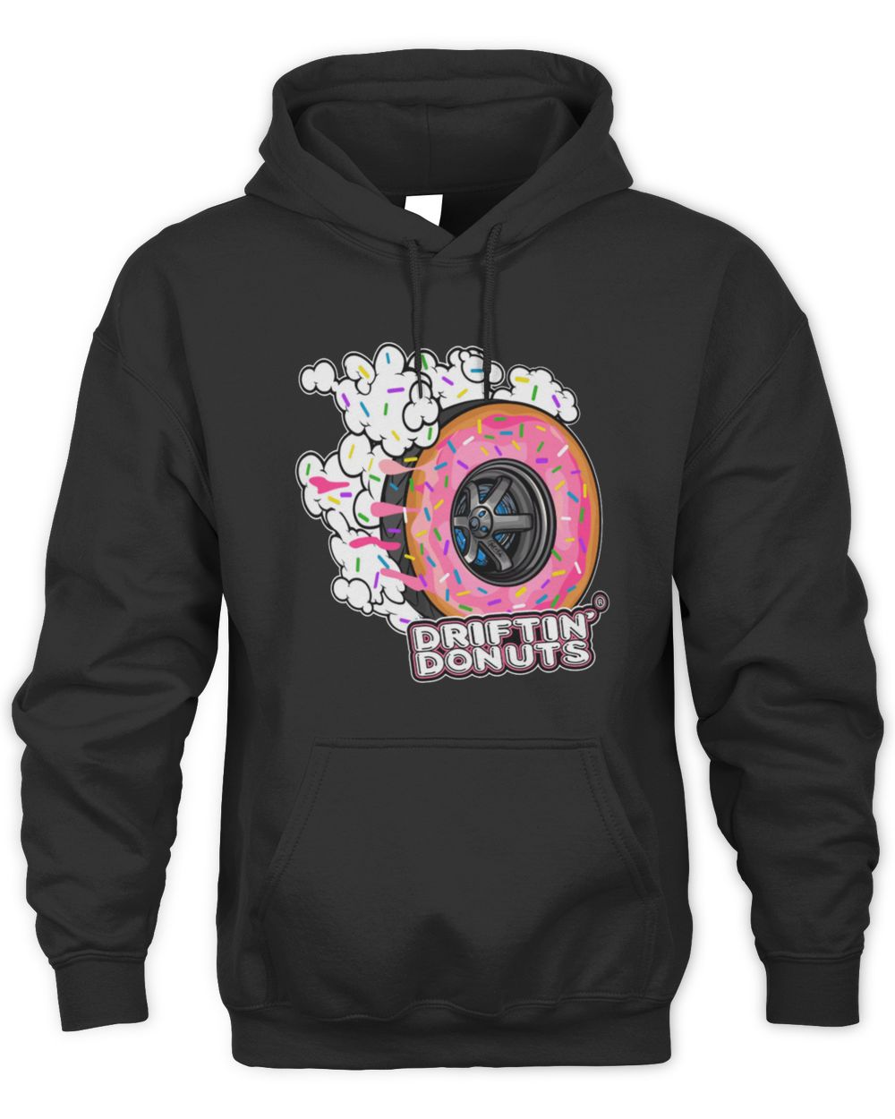 Get It On Clothing Driftin' Donuts Burn out Hoodie Sweatshirt
