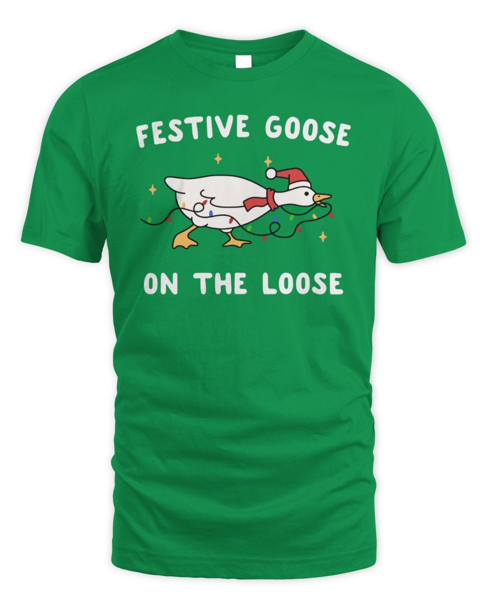 Festive Goose On The Loose T-Shirt