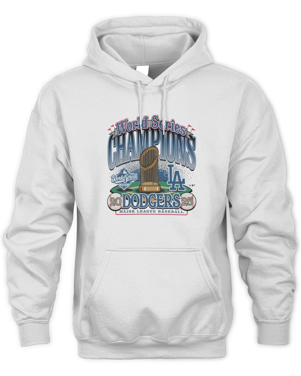 Los Angeles Dodgers 2025 World Series Champions '47 Scrum Hoodie White