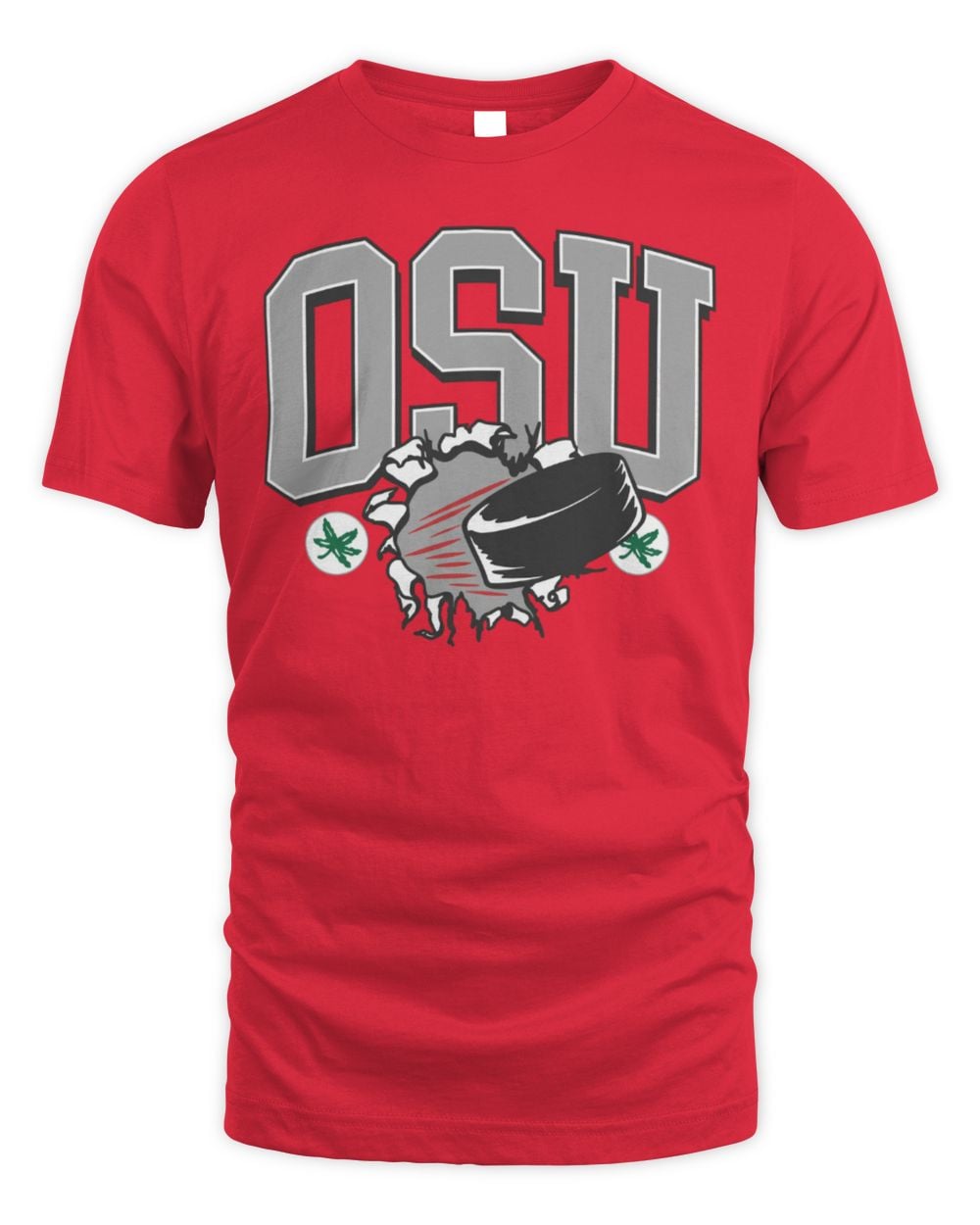 Ohio State Buckeyes Hockey Breaking Ice T-Shirt