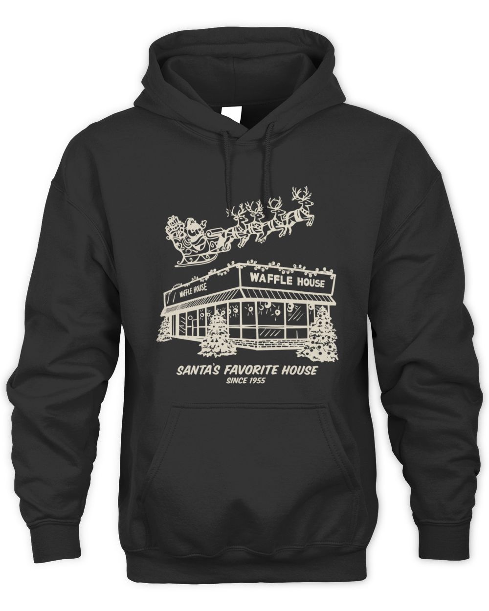Waffle House Christmas Green Official Hoodie Sweatshirt
