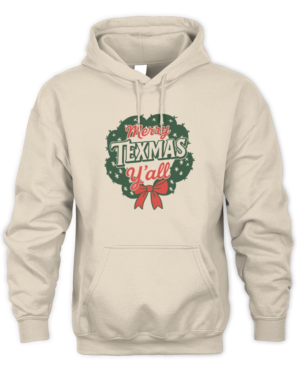 Bullzerk Shop Merry Texmas Y'all Hoodie Sweatshirt
