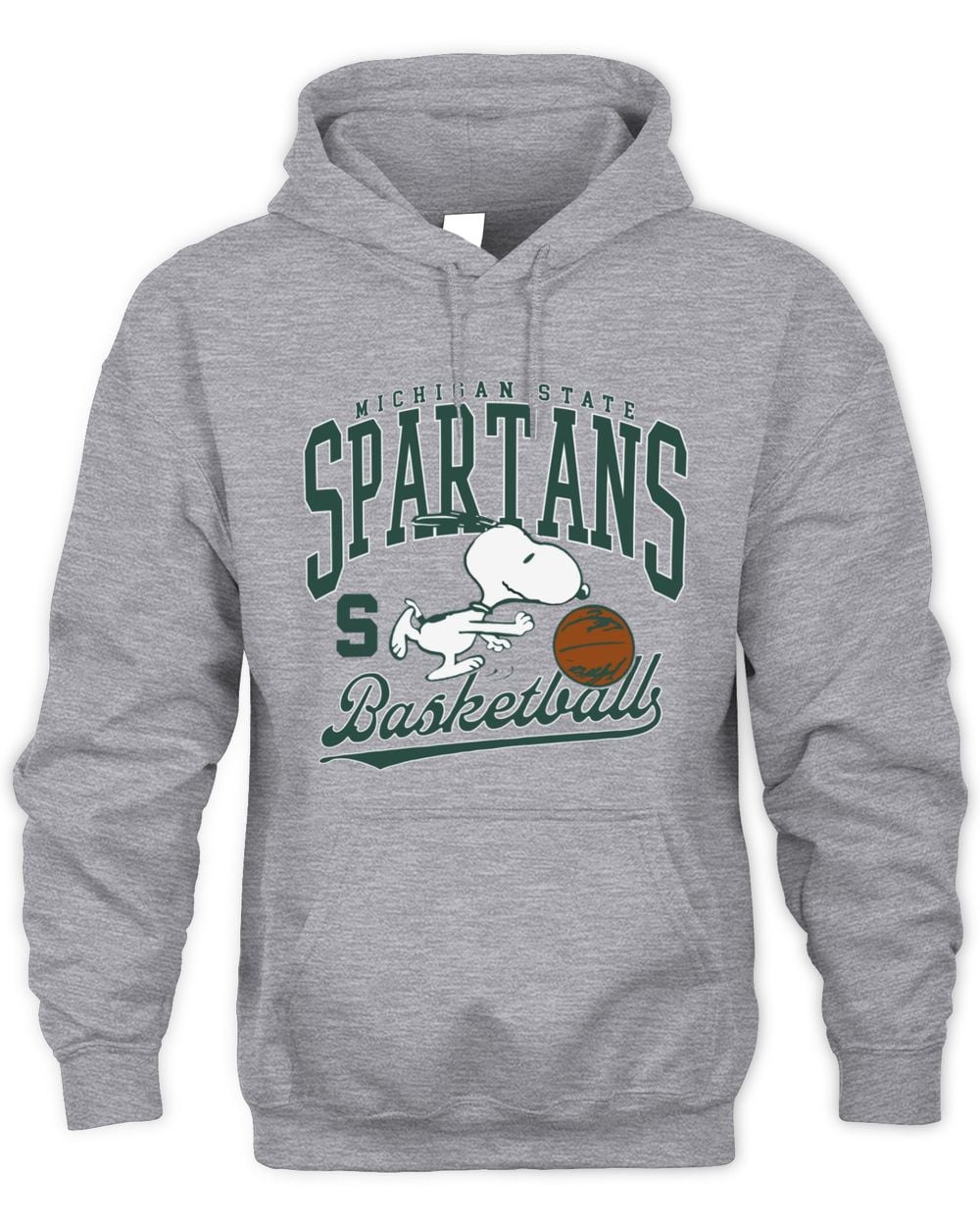 MSU Snoopy Basketball Hoodie Sweatshirt