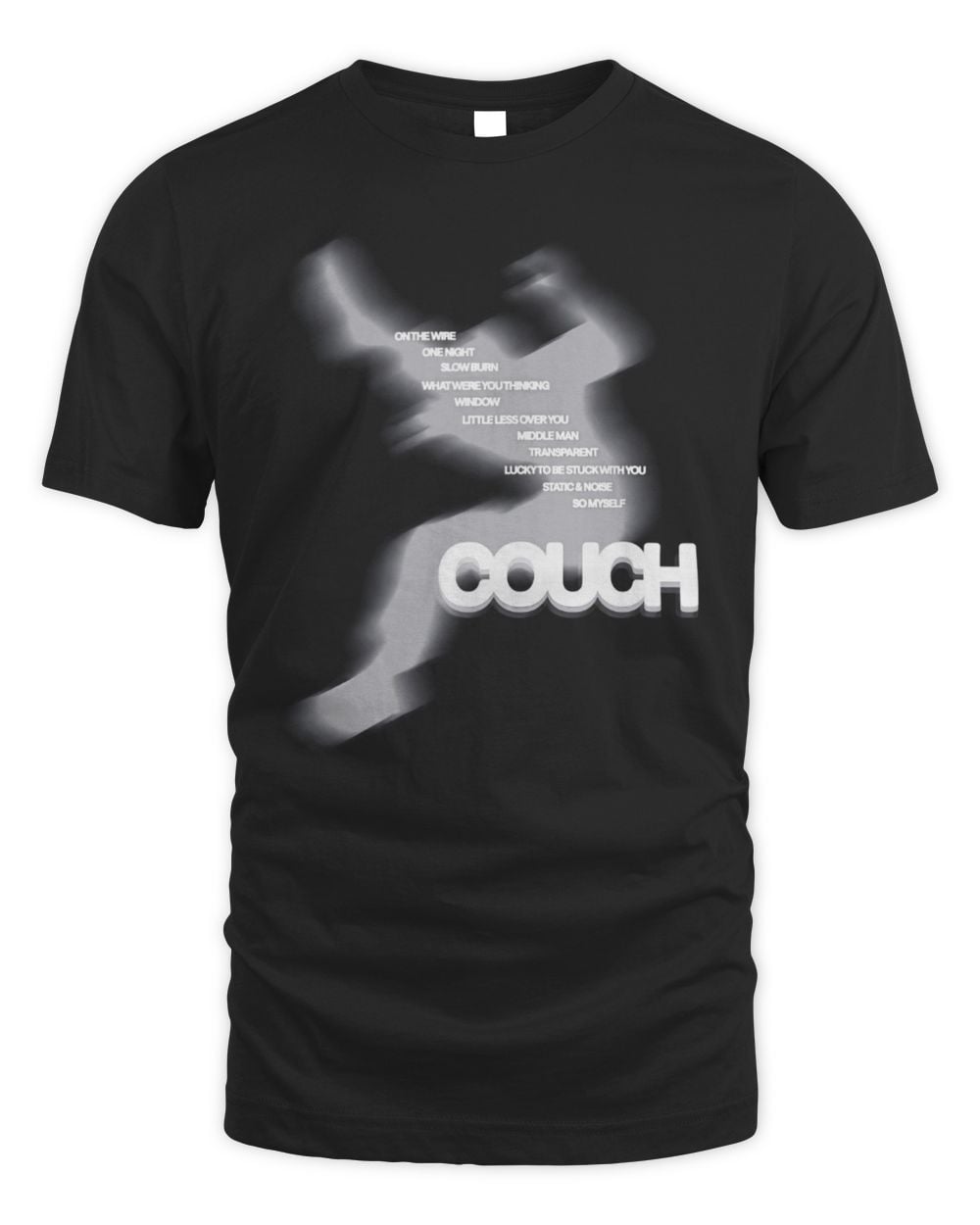 Couch Merch Big Talk Tracklist T-Shirt Black