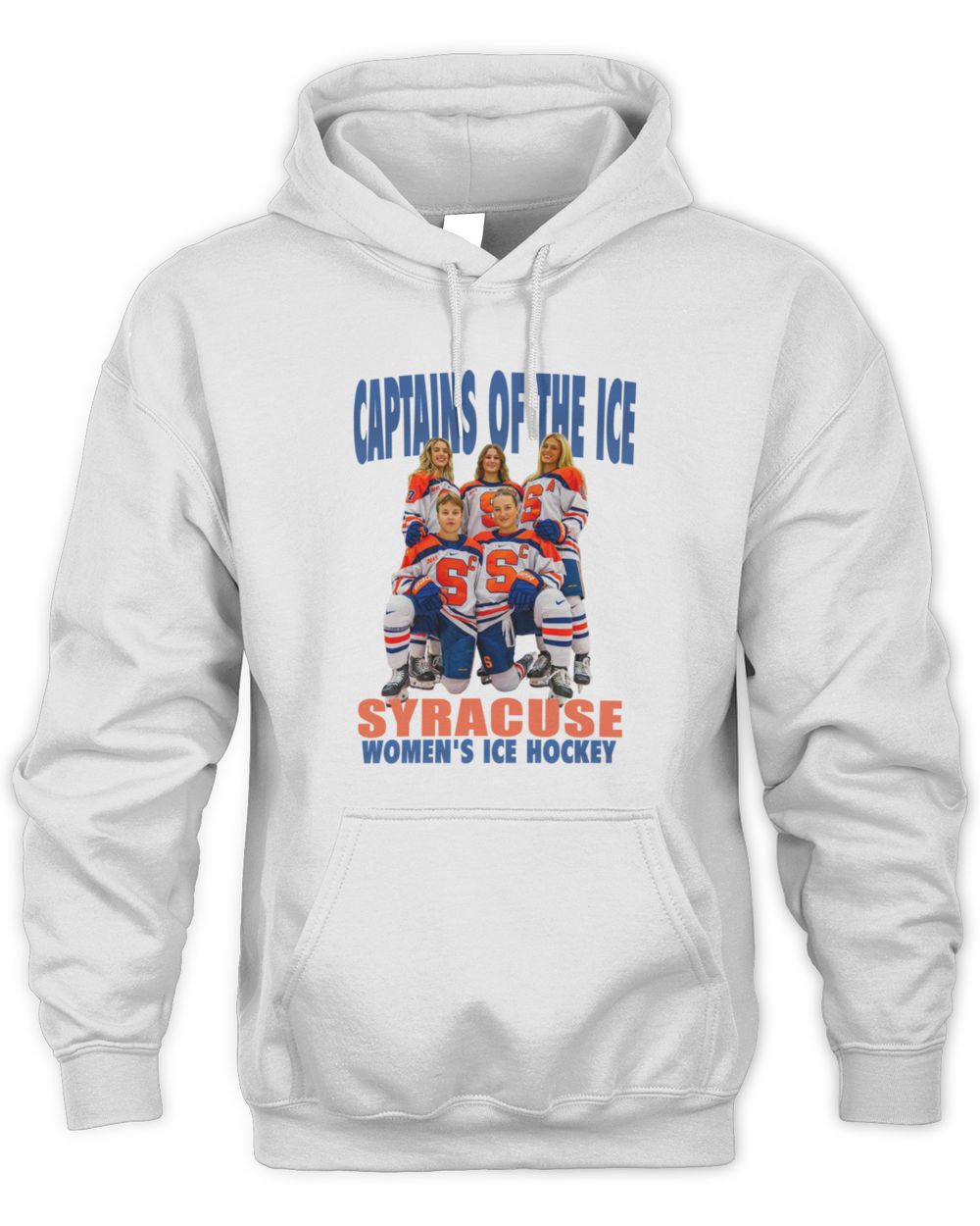 Syracuse Women’s Ice Hockey Syracuse White Captains Hoodie Sweatshirt