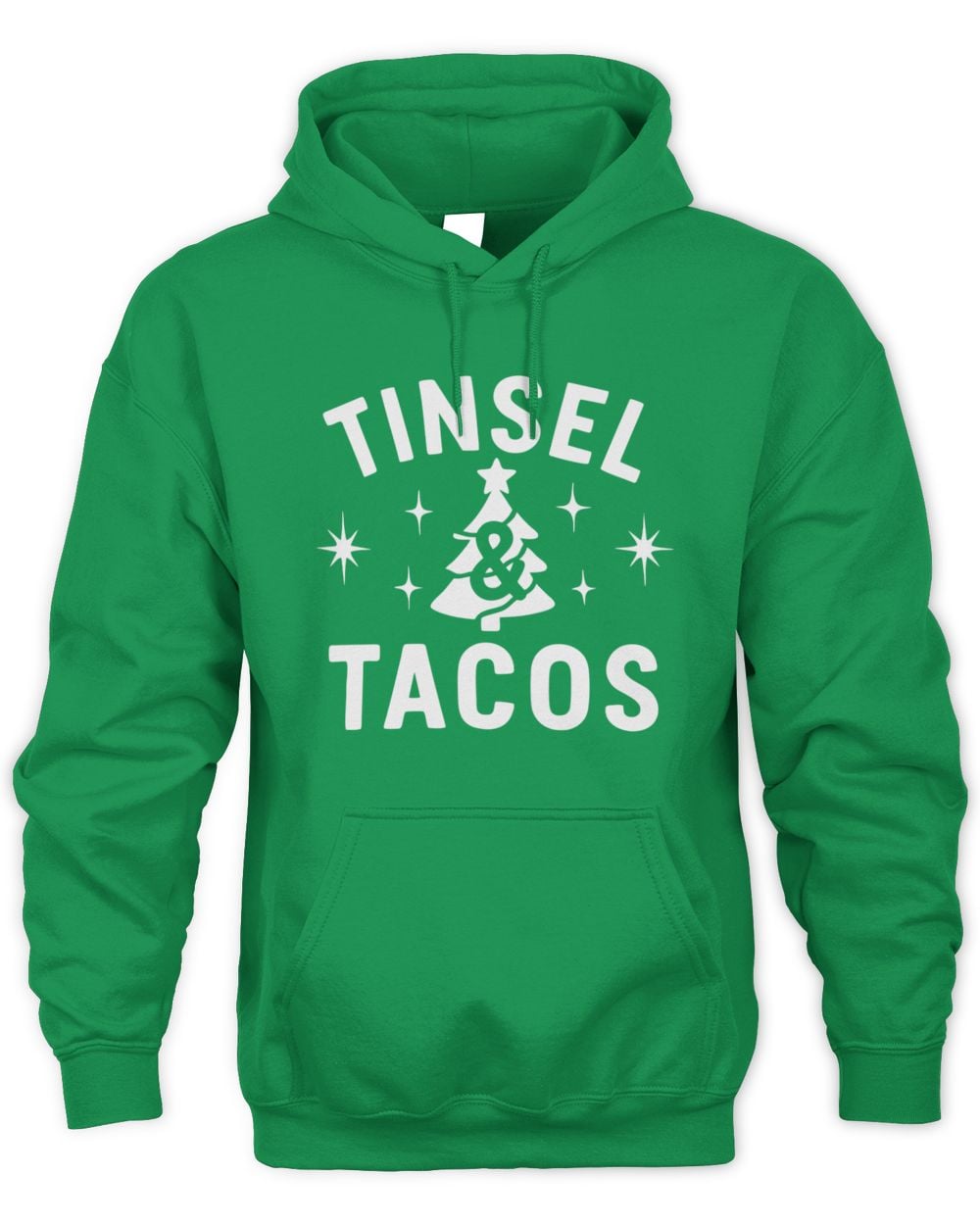 Bullzerk Shop Tinsel And Tacos Hoodie Green