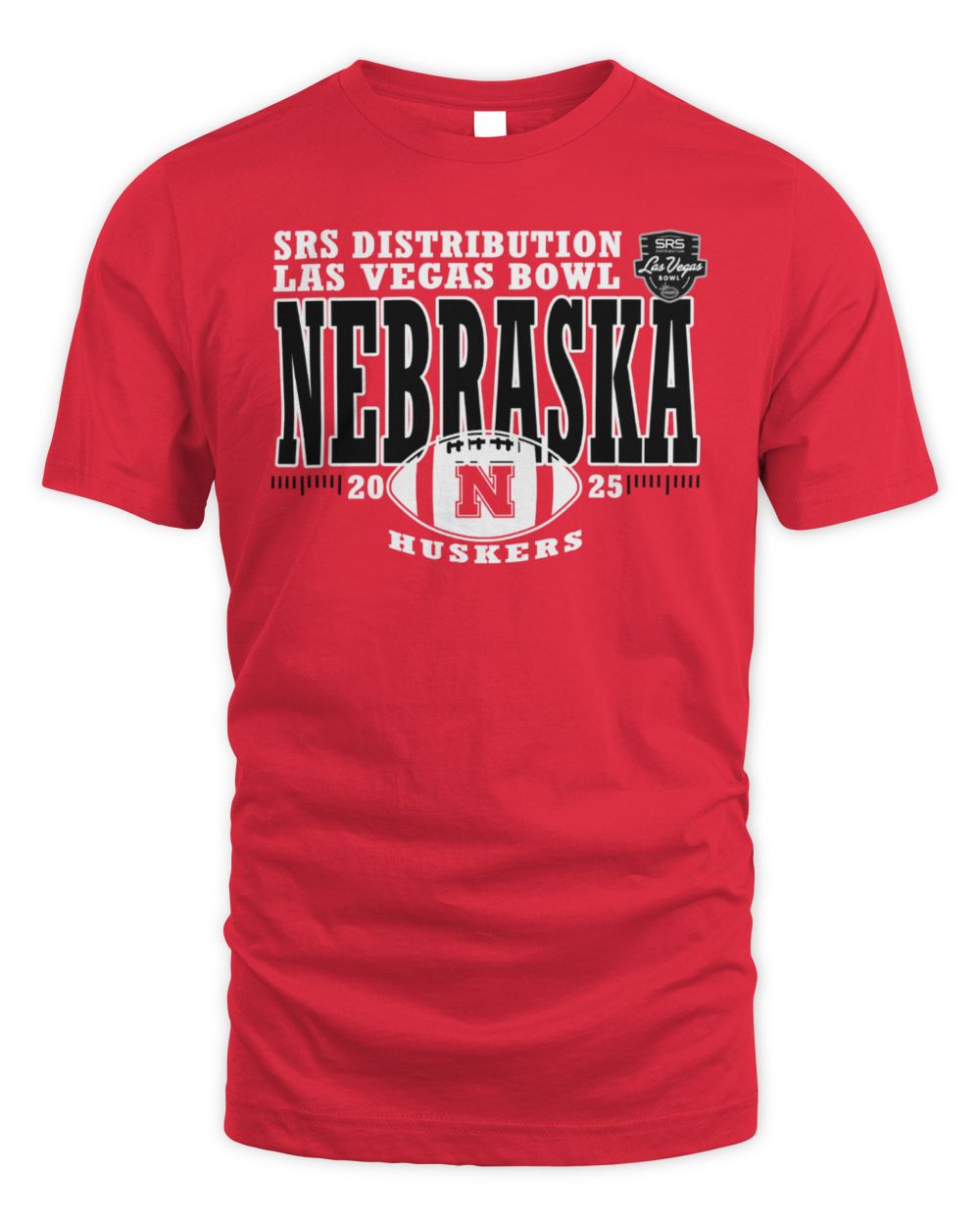 Nebraska Cornhuskers Red Blue 84 2025 Las Vegas Short Sleeve T Shirt