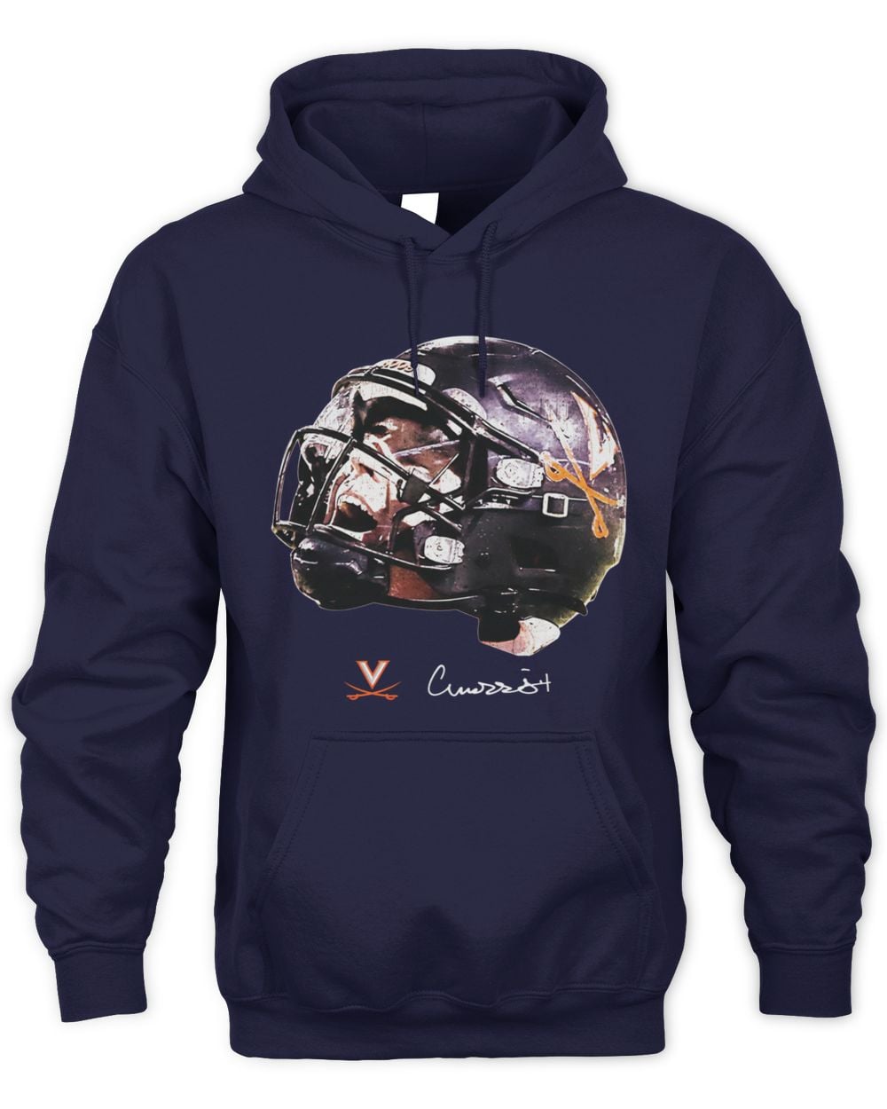 Virginia NCAA Football Chandler Morris Game face Hoodie Sweatshirt