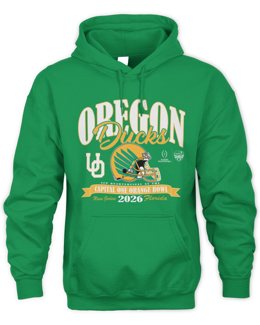 Blue 84 Green Oregon Ducks College Football Playoff 2026 Orange Bowl Hoodie Sweatshirt