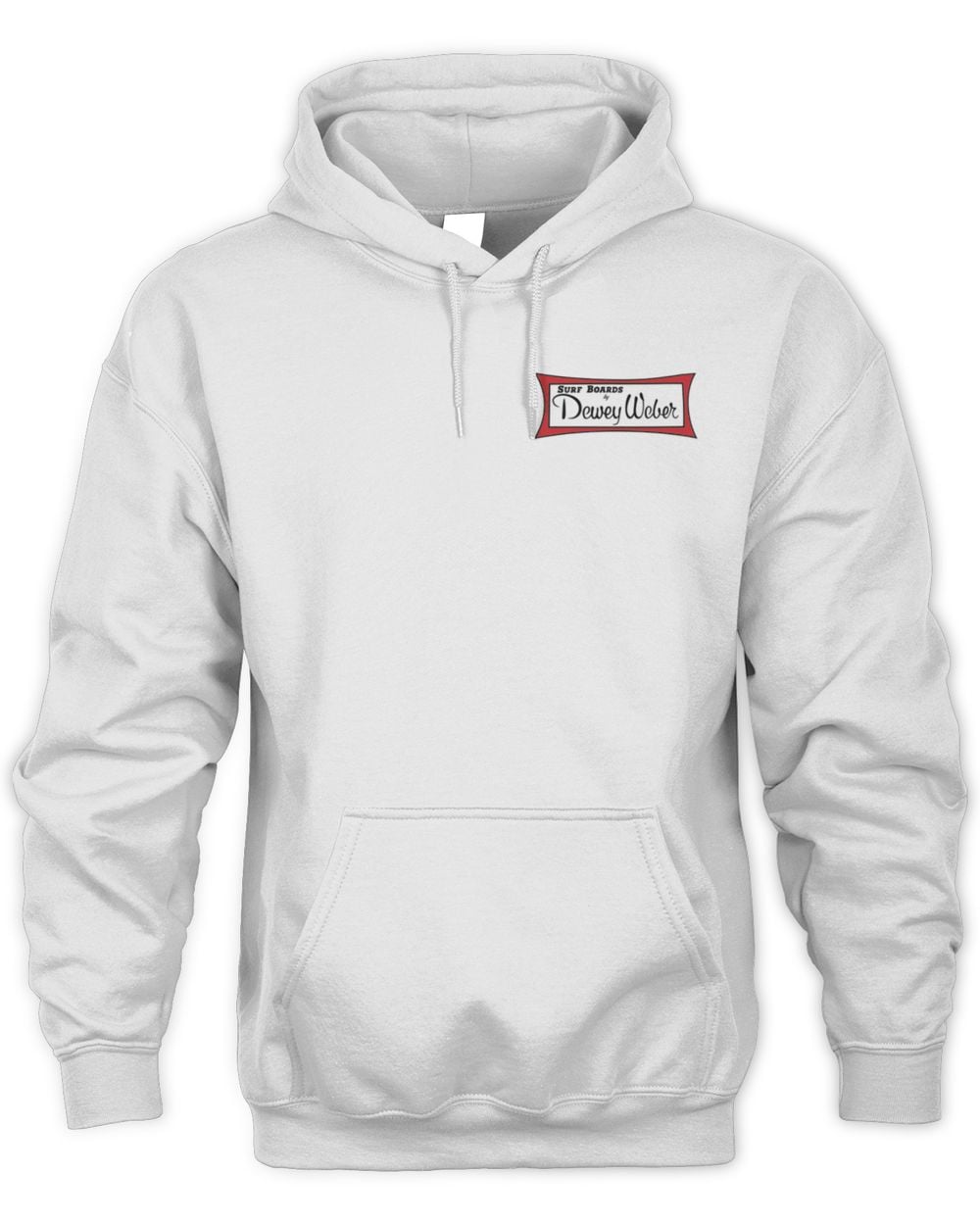 Dewey Weber White Classic Logo Hoodie Sweatshirt
