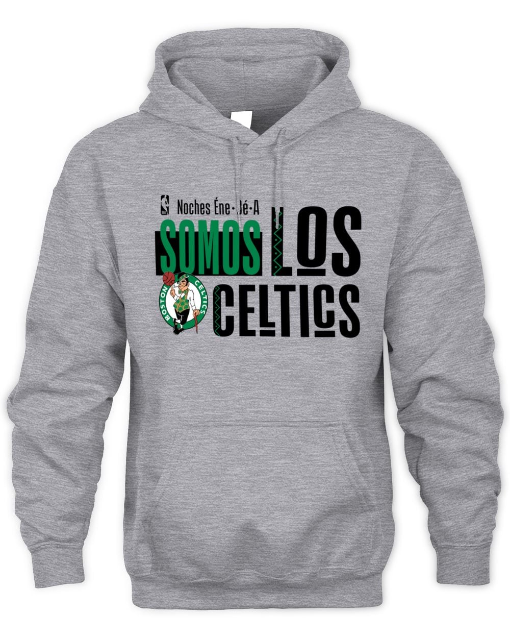 Men's Gray Boston Celtics Noches Training Hoodie Sweatshirt