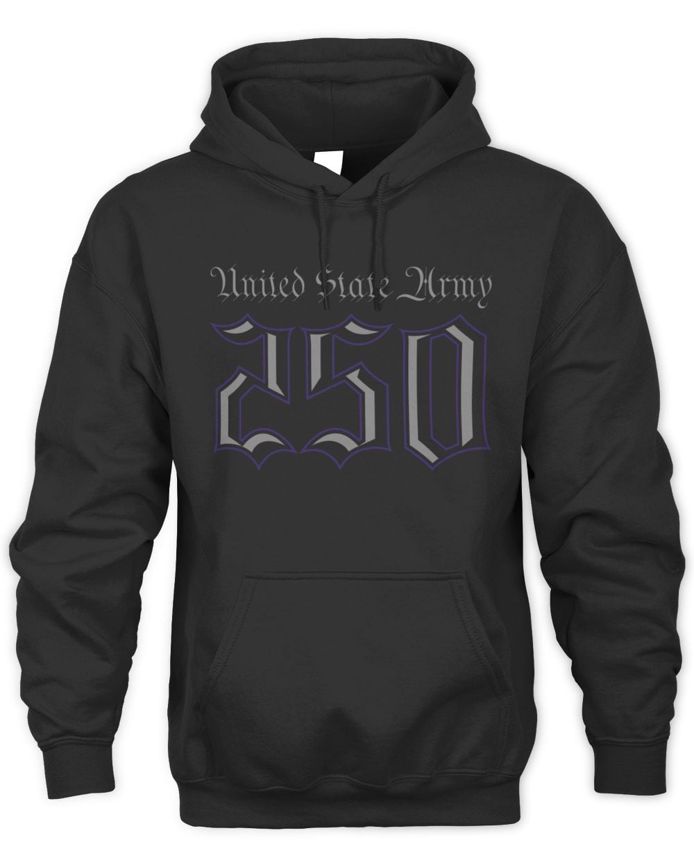 Men's Black Army Black Knights Army 250 Collection Hoodie Sweatshirt