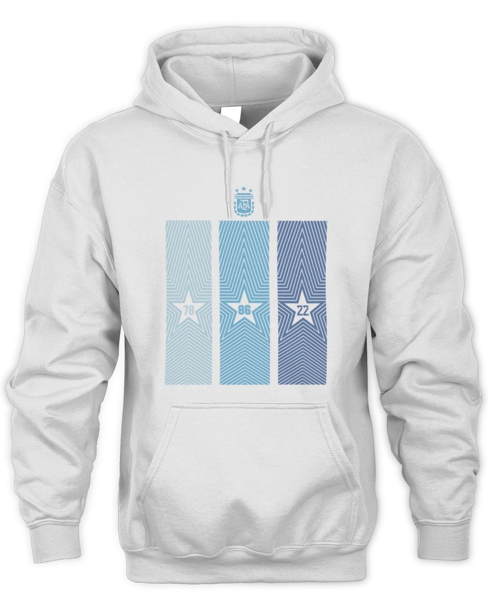 Men's White Argentina National Team FIFA x World Cup 2022 Winners Home Hoodie Sweatshirt