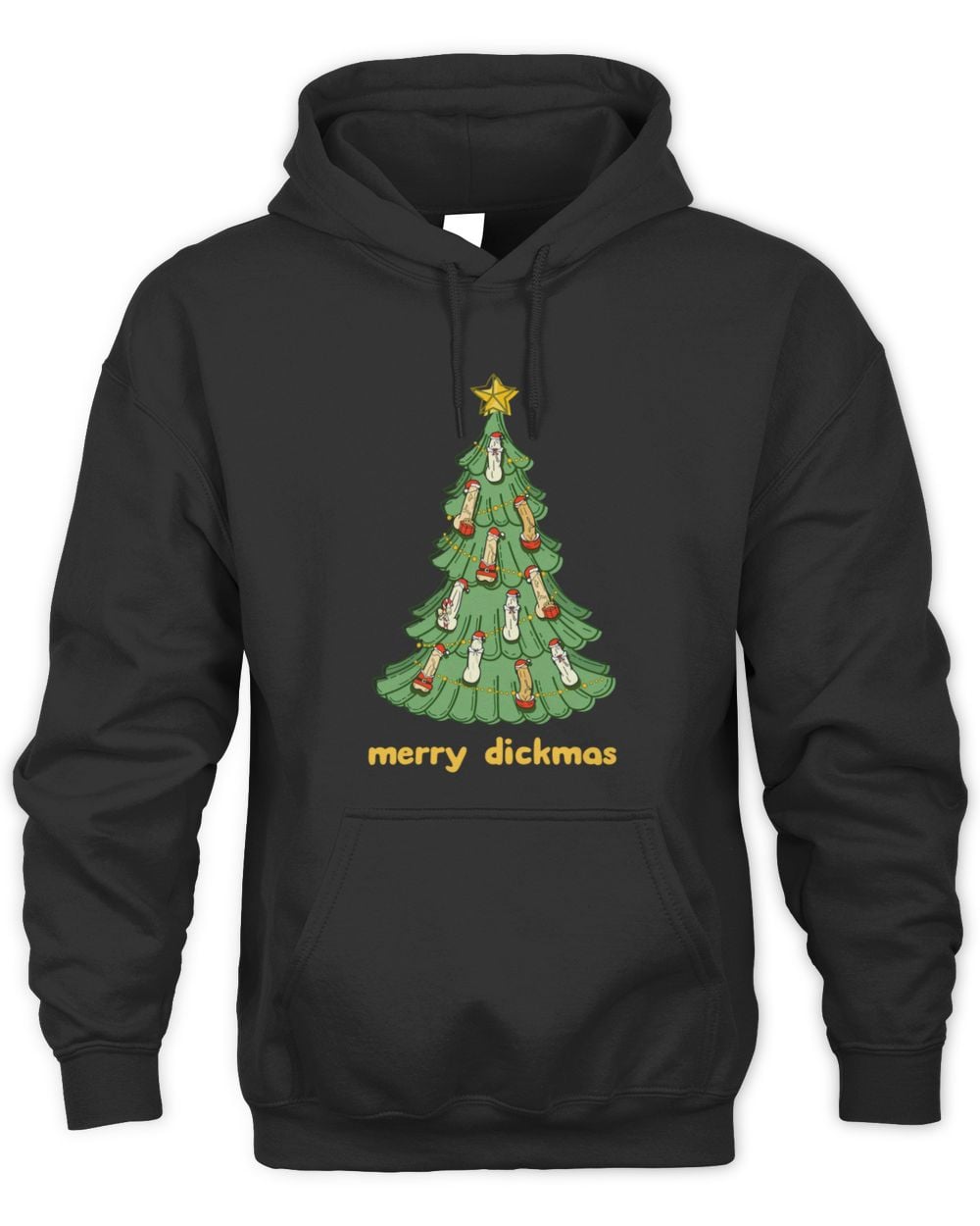 Black Merry Dickmas Hoodie Sweatshirt