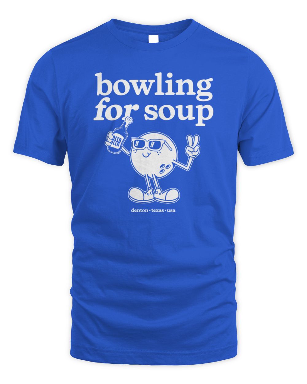 Bowling for Soup Earn Behalf Royal Blue Tee