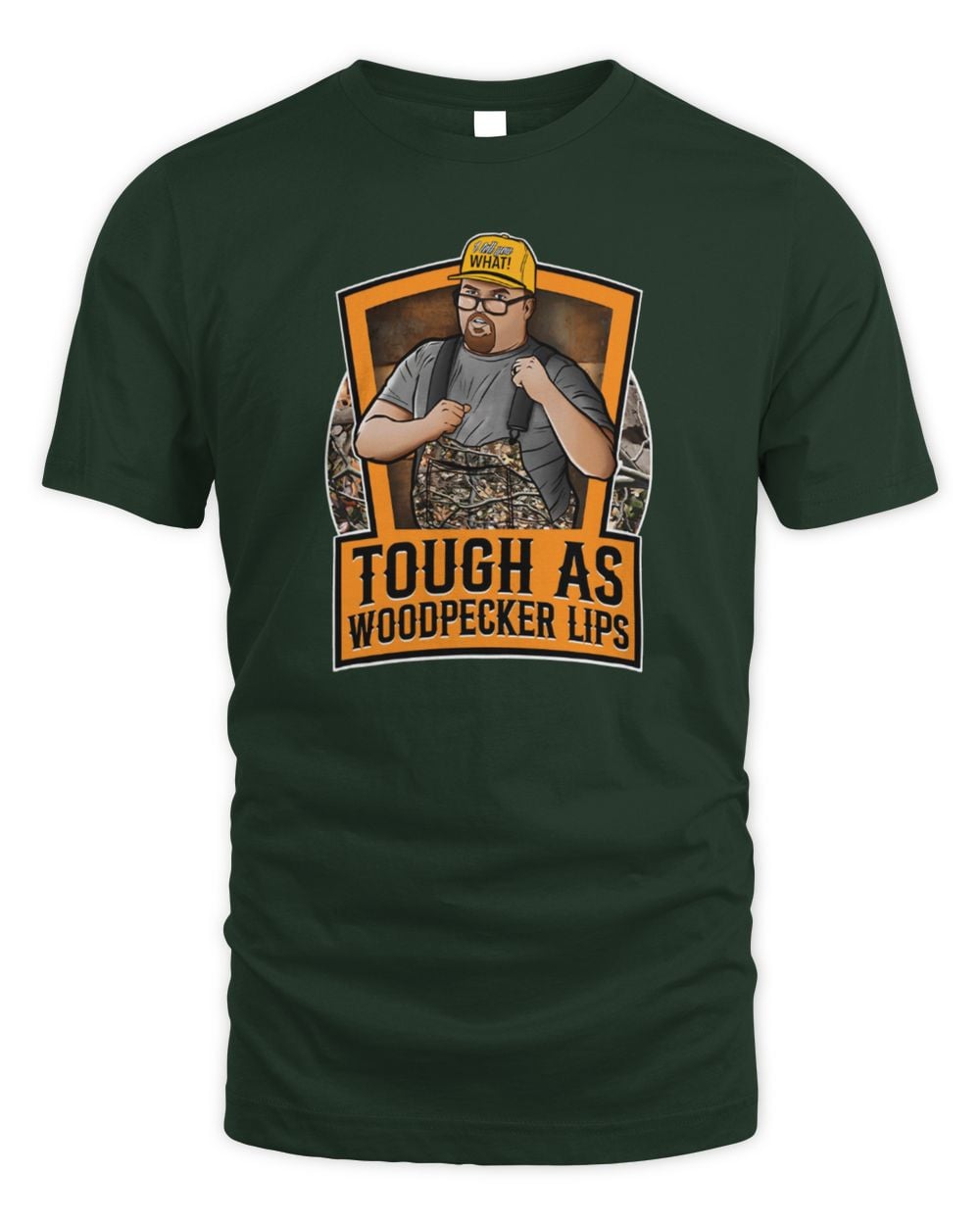 Old School Hats Tough As Woodpecker Lips Justin Stagner T-Shirt