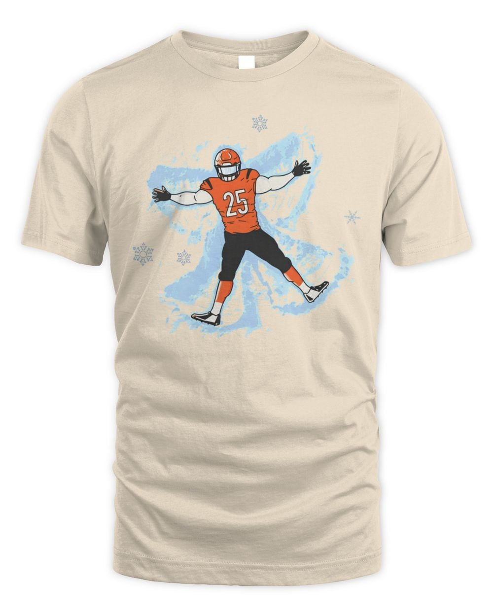 Cincy Shirts Shop Cincinnati Football Snow Angel Tee