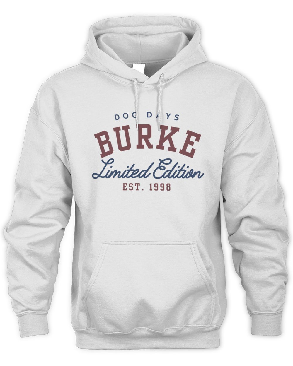 Burke Merch Dog Days White Hoodie
