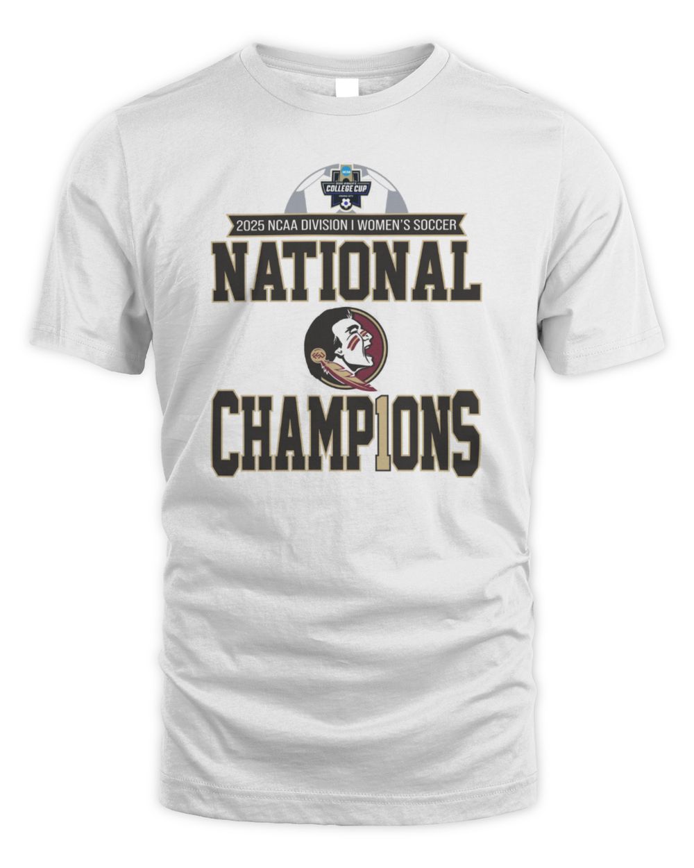 Florida State Seminoles 2025 NCAA Women's Soccer National Champions Locker Room T-Shirt