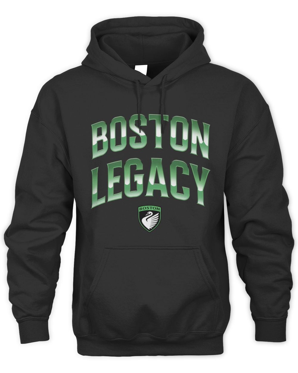 Men's 500 Level Black Boston Legacy FC Statement Type Graphic Hoodie Sweatshirt