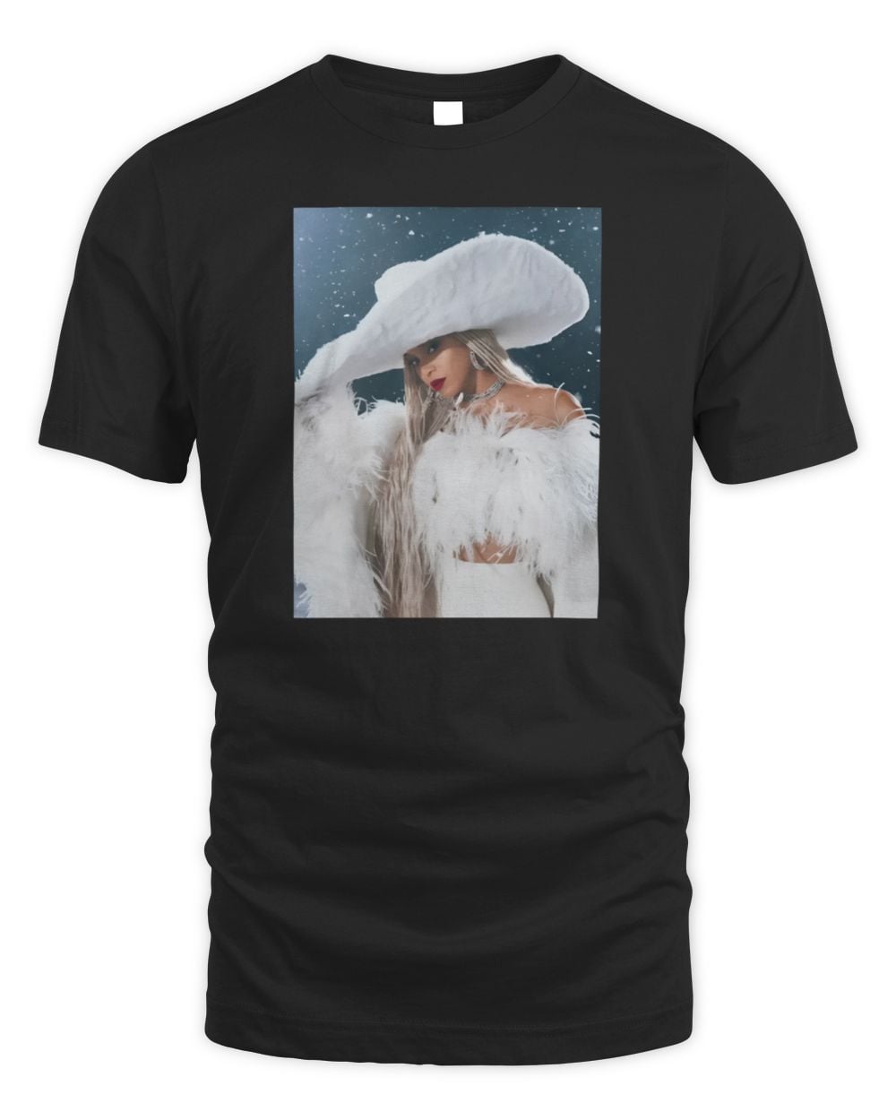 Beyonce Christmas Merch Icy Black Tee